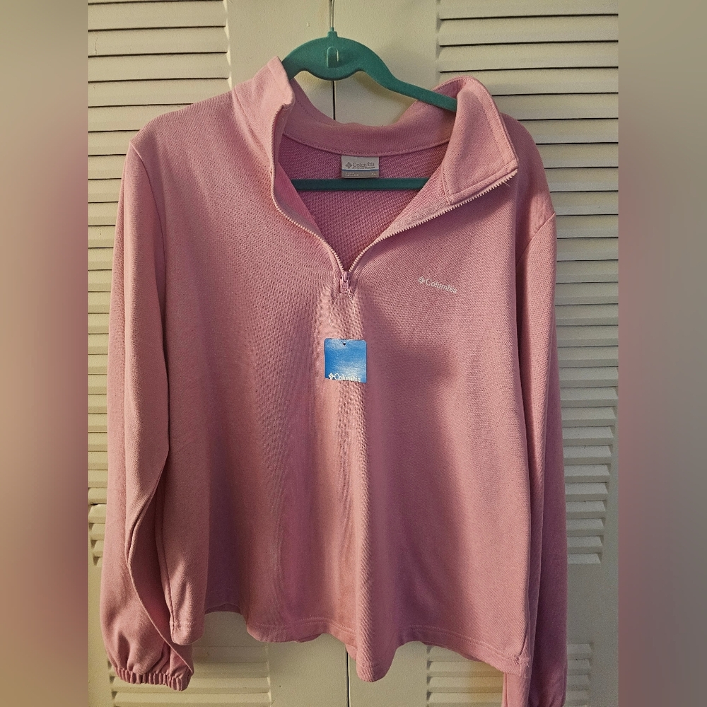 Columbia Women's Pink Quarter-Zip  Pullover